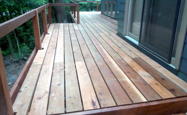 ウッドデッキの製作